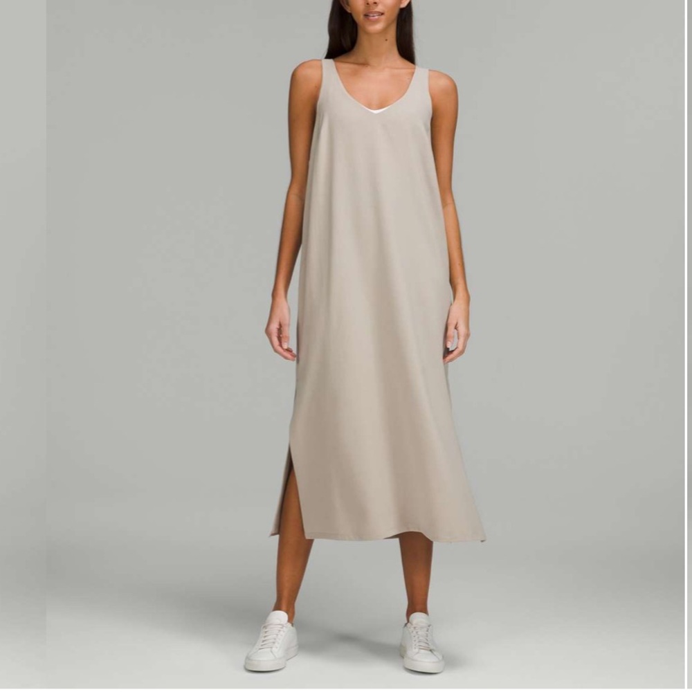 lululemon athletica Beige Midi Dress